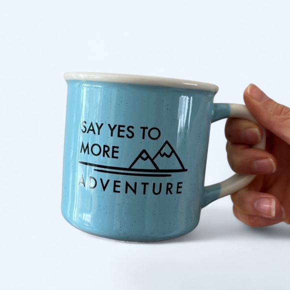 Indigo Other - Indigo Light Blue Say Yes to More Adventure Coffee Tea Mug Gift Idea